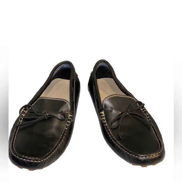 LACOSTE Casual Black Leather Loafer Shoes Black Size 12 main image 9